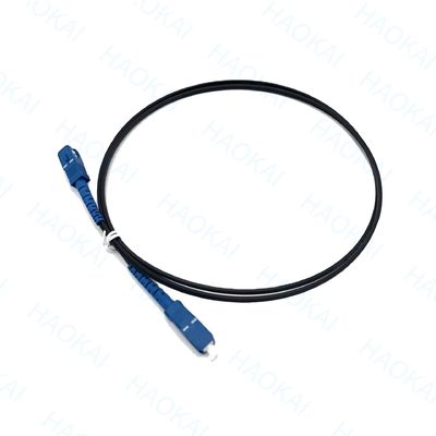 FTTH Drop Fiber Patch Cord SC APC FC ST LC Steel Wire Sistem Pusat Data FRP