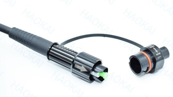 SC APC FTTA Kabel Serat Optik 5.0mm G657A2 LSZH 5M Kabel patch hitam