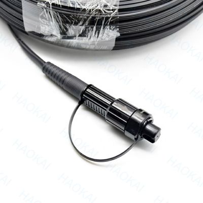 SC APC FTTA Kabel Serat Optik 5.0mm G657A2 LSZH 5M Kabel patch hitam