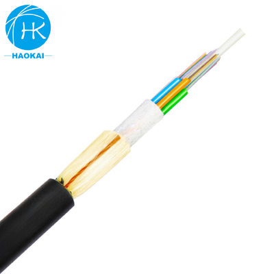 Kabel optik outdoor ADSS ringan Kabel serat optik all media self-supporting