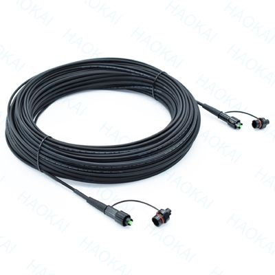 IP68 Outdoor Drop Cable FTTX Solution Fiber Optic Patch Cord Waterproof Connector