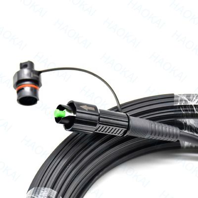IP68 Outdoor Drop Cable FTTX Solution Fiber Optic Patch Cord Waterproof Connector