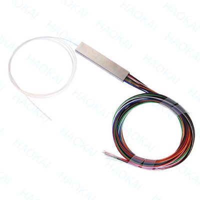 1X2 Mini Fiber PLC Splitter PBT Coupler Dengan Konektor SC / APC
