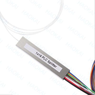 FTTH 1x4 1x8 Fiber PLC Splitter Mini Steel Tube Dengan Konektor SC APC