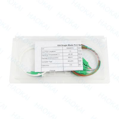 FTTH Mini Steel Tube Fiber Optic Splitter 1x16 PLC Splitter Dengan Konektor SC UPC