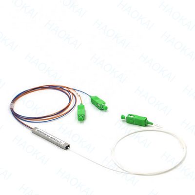 SC UPC APC LC Connector Optical Fiber Splitter Mini Steel Tube Fiber Optic Splitter Box