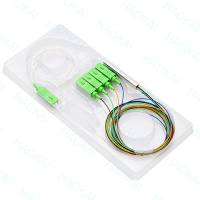 SC UPC APC LC Connector Optical Fiber Splitter Mini Steel Tube Fiber Optic Splitter Box