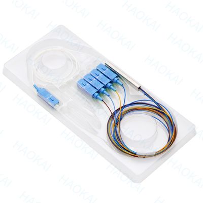 SC UPC APC LC Connector Optical Fiber Splitter Mini Steel Tube Fiber Optic Splitter Box