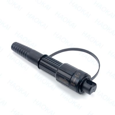 Pre Connector FTTX Solution SC APC FTTA Kabel Serat Optik 5.0mm G657A2 LSZH 5M Hitam