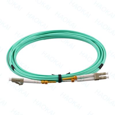 MPO / MTP OM3 Fiber Optical Patch Cord MultimodeAssemblies Untuk Pusat Data