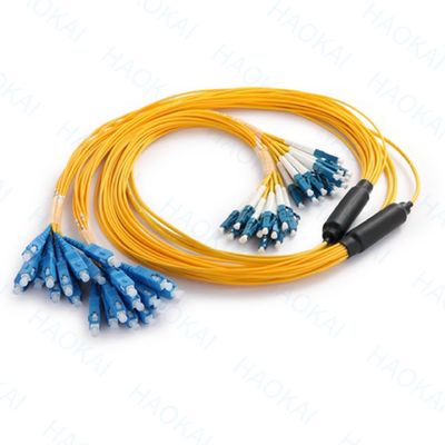 Single Mode Breakout Sc Fiber Optic Patch Cord 12 Core Duplex OS2
