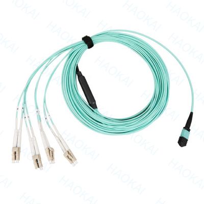 Single Mode Breakout Sc Fiber Optic Patch Cord 12 Core Duplex OS2