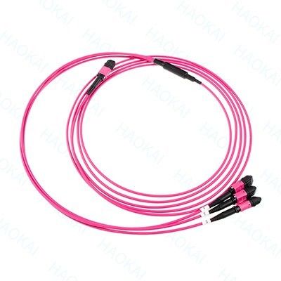 LC Fiber Optical Patch Cord 12core MPO Fan Out Om4 Kabel Fiber Patch