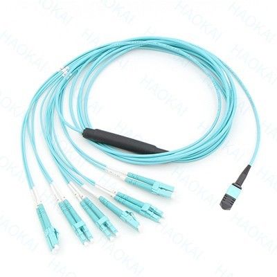 12core OM4 MPO Fan Out Optical Patch Cord LC Fiber Optic Patch Cords