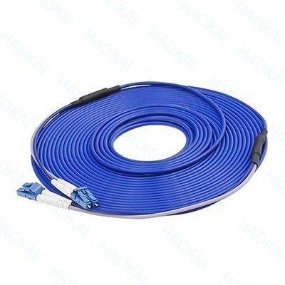12 Core Armored Optical Fiber Patch Cord SC-SC Cabel tahan air cabang OM3