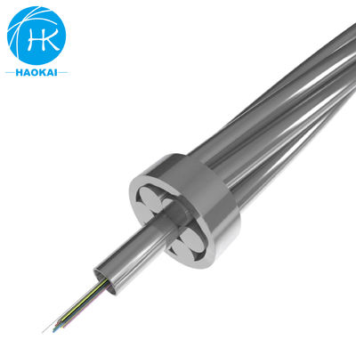 48core 144core OPGW Kabel Serat Luar Kabel Listrik Overhead Pipe Melalui