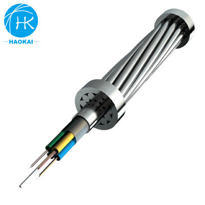 Kabel Serat OPGW Luar Ruang Untuk Pipa Overhead Melalui Dan Dikubur Dengan Perlindungan Superior
