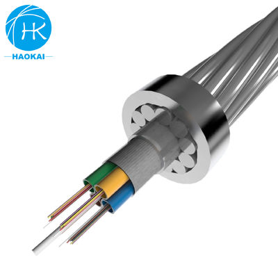 6 Core Armored OPGW Fiber Cable 8f Aerial Fiber Optic Cable Ground Wire