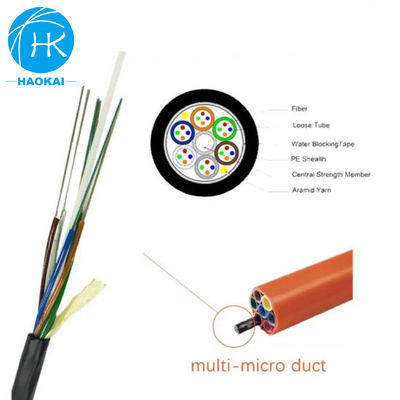 Kabel Serat Optik Udara Terbakar Outdoor Single Mode Serat Mikroduct