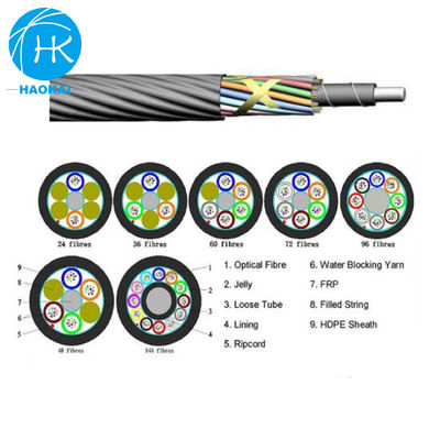 24core 48core 96core Kabel Udara Tertiup Atau Mini Fiber Optic Kabel Saluran