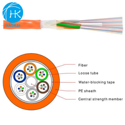 24core 48core 96core Kabel Udara Tertiup Atau Mini Fiber Optic Kabel Saluran