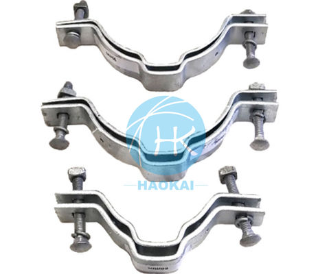Metal Gaza Loop Clamp Outdoor Asesoris Kabel Serat Optik