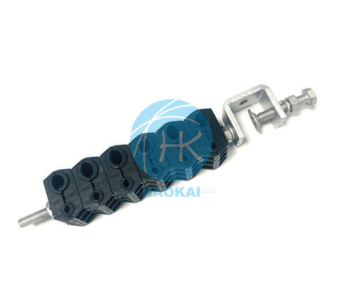 Pemanas baja tahan karat Daya Dual Feeder Clamp Fiber Optic Aksesoris
