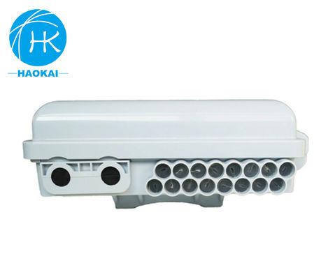 Waterproof Outdoor Fiber Optic Junction Box Plastik 16 inti FTTH Box