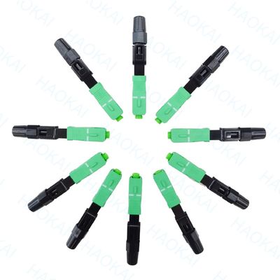 Kabel Drop Serat Optik Fast Connector Mode Tunggal FTTH SC UPC Quick Connector