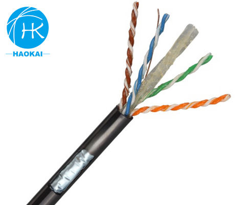 Kabel UTP CAT6 yang Dipenuhi Jelly Dengan Kabel Jaringan Udara Luar Ruang