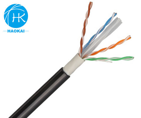 FTP CAT6A Kabel LAN Indoor 23awg Kabel Jaringan Tembaga Terlindung
