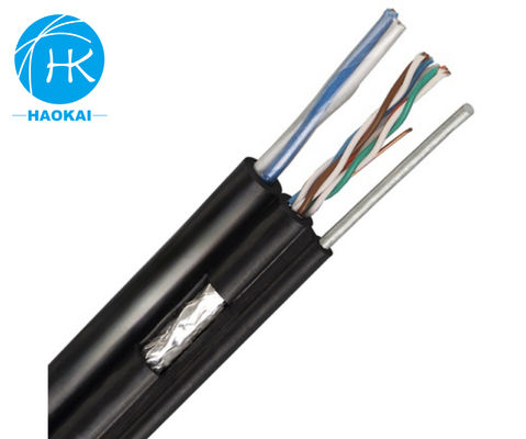 CCA UTP CAT5E Kabel LAN Luar Ruang Jelly Diisi Resistensi Suhu Tinggi