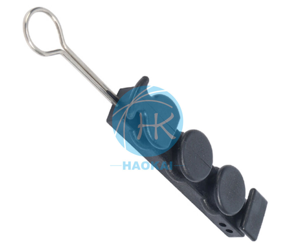 FTTH J S Hook Fitting Tension Clamp Drop Cable Anchor Clamp dari Stainless Steel