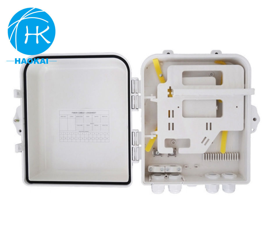 Fiber Optic FTTH Termination Box Steel Fiber Optic Splice Box 24 inti