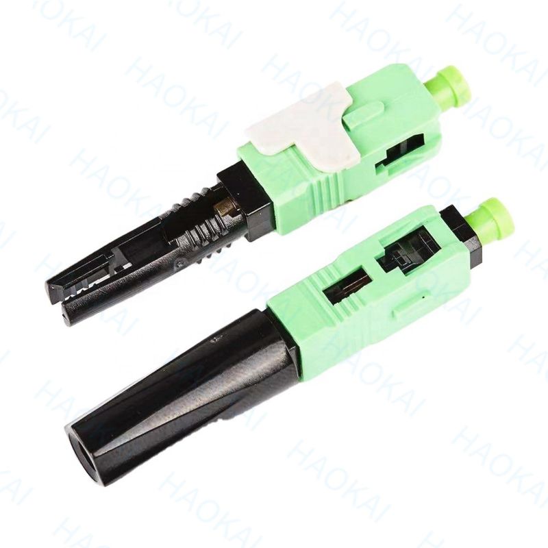 0.3db 60mm SC APC Fast Connector SM FTTH Fiber Optic Quick Connector
