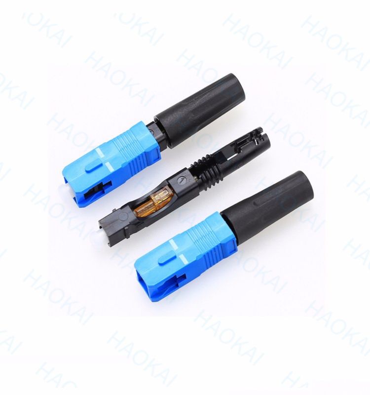 SC UPC Fiber Optic Fast Connector 0,9mm 2,0mm Single Mode SC Fiber Connector